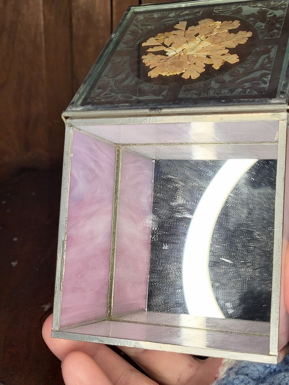 Purple Stained Glass Trinket Box - Picture 17 of 17